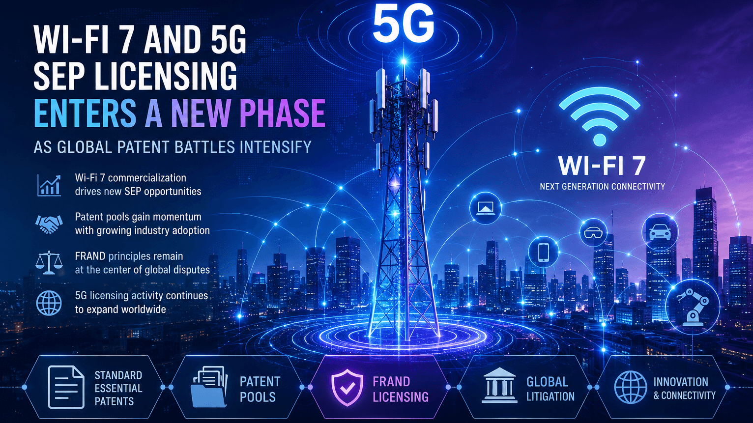SEP Licensing Enters New Phase: Wi-Fi 7 and 5G